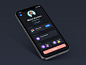TaskEz: Productivity App iOS14 UI Kit 3d model task management card dark app dark theme dark 3d illustration 3d illustration onboarding ios14 productivity calendar mobile app app task ux design ui design ux ui