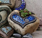 Mosaic garden stones