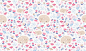 Sleep well my deer : Sleep well my deer - cute floral spring pattern design with sleeping deer and bunny.