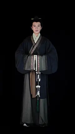 汉服，战国袍，直裾袍，春秋战国 (3)-花瓣网