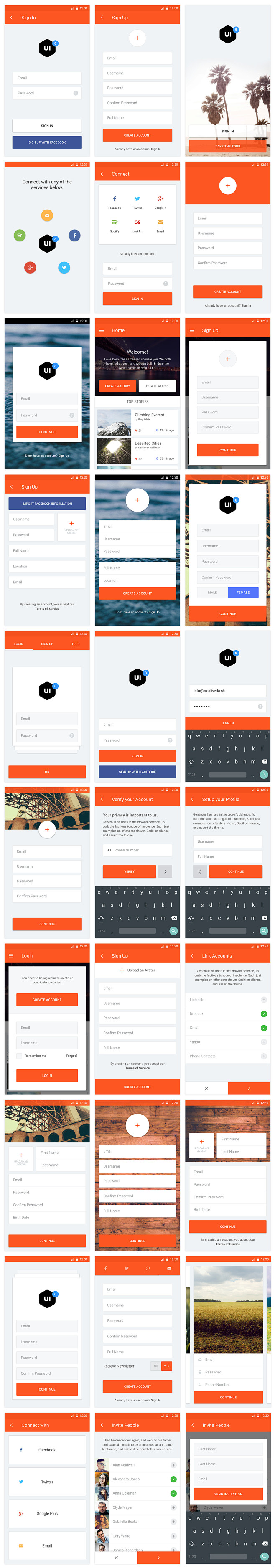 Material UI Kit : Ma...