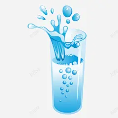 扁平一杯喷溅的水矢量图 免抠png 设计图片 免费下载 页面网页 平面电商 创意素材