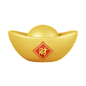 Chinese Gold Ingot  3D Icon