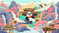 阿福熊x陈周周 中秋礼盒包装插画-古田路9号-品牌创意/版权保护平台