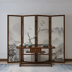 参考-实景背景-花瓣网|陪你做生活的设计师 | 新中式国风 背景搭建 端庄大气