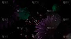 细菌漂浮在3d渲染