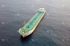海上通用货船。航空图像