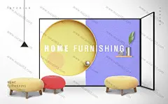家装设计简约时尚家具家居空间海报图片海报设计家居室内首页素材