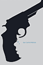 The purpose of this assignment was to design a poster, either for or against gun control, that raises awareness for the side you take. While looking at guns, I noticed that the handle of some revolvers started to look like the profile silhouette of a pers