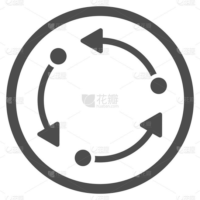 旋转的圆形的图标