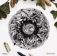 手绘丨他画出颇具神经质的细腻，超精美的针管笔大神