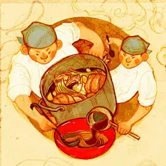 SARAH GO 一组关于拉面的插画 美食插画 系列插画 日本 插画 拉面 手绘插画 品牌设计 可爱 卡通 主题插画 