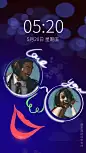 炫酷夜色手机时间壁纸