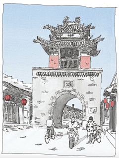 一莫不静好一采集到插画参考—建筑