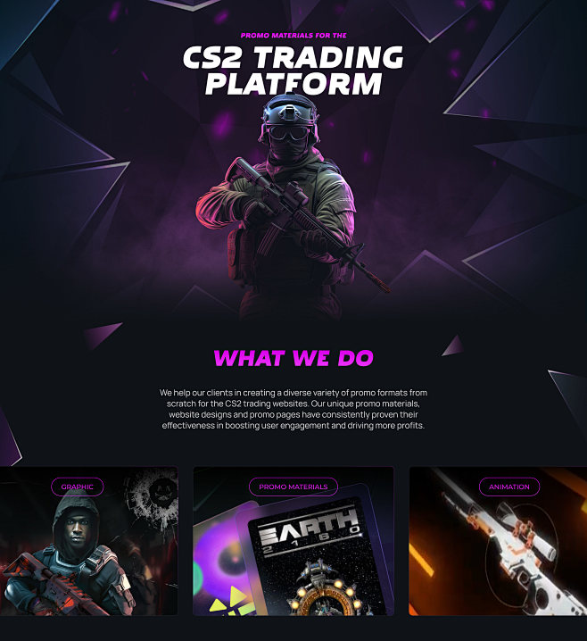 promo ui design gambling csgo Gaming skins Weapon csgo skins trading ...