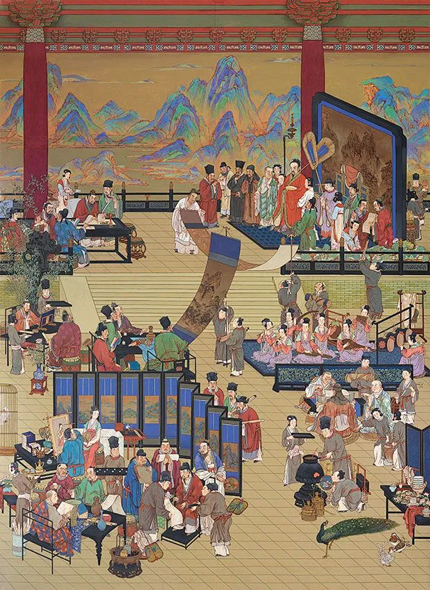其中包括图片：中华史诗美术大展-花瓣网