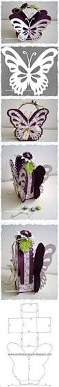 how to DIY Butterfly Paper Gift Basket | <a href="http://www.FabArtDIY.com" rel="nofollow" target="_blank">www.FabArtDIY.com</a> LIKE Us on Facebook ==> <a href="https://www.facebook.com/FabArtDIY"