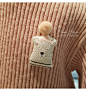 【CreamHouse】韩国代购.北欧小熊女婴小童春秋季针织衫休闲套装-淘宝网