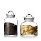 欧森丹尔Rosendahl OPUS玻璃密封罐2件套 厨房储物罐 玻璃罐 原创 设计 新款 2013 正品 代购  丹麦