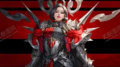 彩色动漫人物插画背景 【酷图网】彩色,动漫,人物,插画,背景