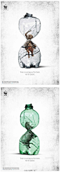 公益 保护动物  塑料