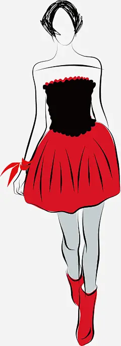 手绘美丽时尚女人高清素材 卡通女人 卡通美女漫画 女人 女性 女性插画 性感女人 时尚女性 裙子 长裙 长裙飘飘 免抠png 设计图片 免费下载