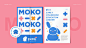 MOKO莫可早教儿童教育品牌logo设计及vi设计|比琳达绿