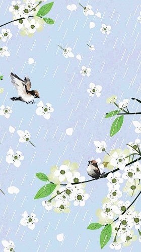 小清新清明节海报背景模板