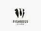 Fish Boss Logo inspiration animal dualmeaning vector illustration graphic designer company awesome branding brand design food logo kitchen logo boss logo fish logo logo kitchen boss fish