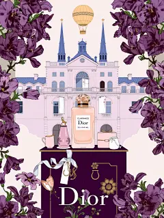 打开高定风插画世界｜紫色法兰西 - 小红书