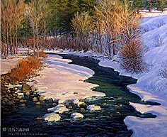 雪景---油画