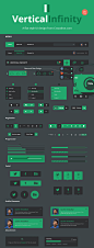 Vertical Infinity - Free Flat Style UI Kit