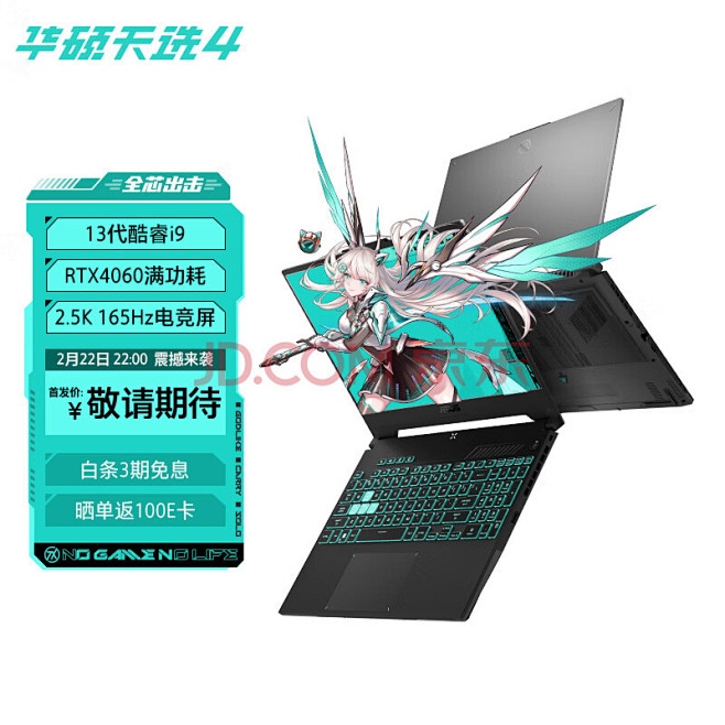【华硕天选4】华硕（ASUS）天选4 13代英特尔酷睿i9 15.6英寸电竞游戏本 笔记本电脑(i9-13900H 16G 1T ...