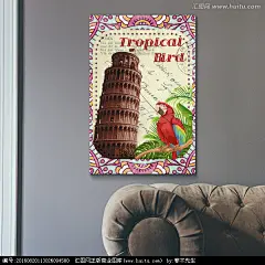 复古欧美装饰画无框画装饰画英文字著名建筑工艺品破旧效果怀旧复古盒子包装复古装饰画欧美风格怀旧花卉包装设计木板画铁板画