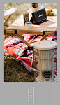 HOMFUL户外蛋卷桌便携式折叠桌子露营家用自驾游实木烧烤野餐桌-淘宝网