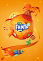 Paper flavorland campaign - FANTA : Our papercrafted rebranding campaign images for FANTA.