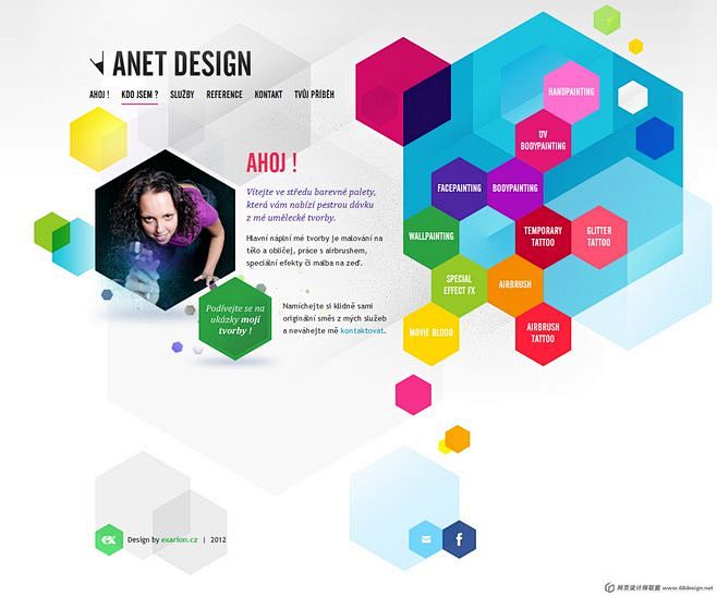捷克exarion-cz页作品整理—界面...