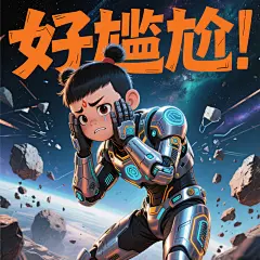 生成哪吒表情包 - 豆包