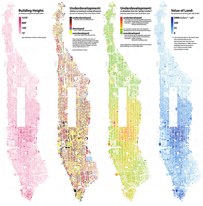 信息图表设计-曼哈顿