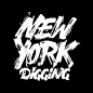 Digging New York documentary logo : I created this logo and all texts for urban-style content for this beautiful documentary about Hip Hop culture in New York starring my partner and friend Danno (Colle der Fomento).