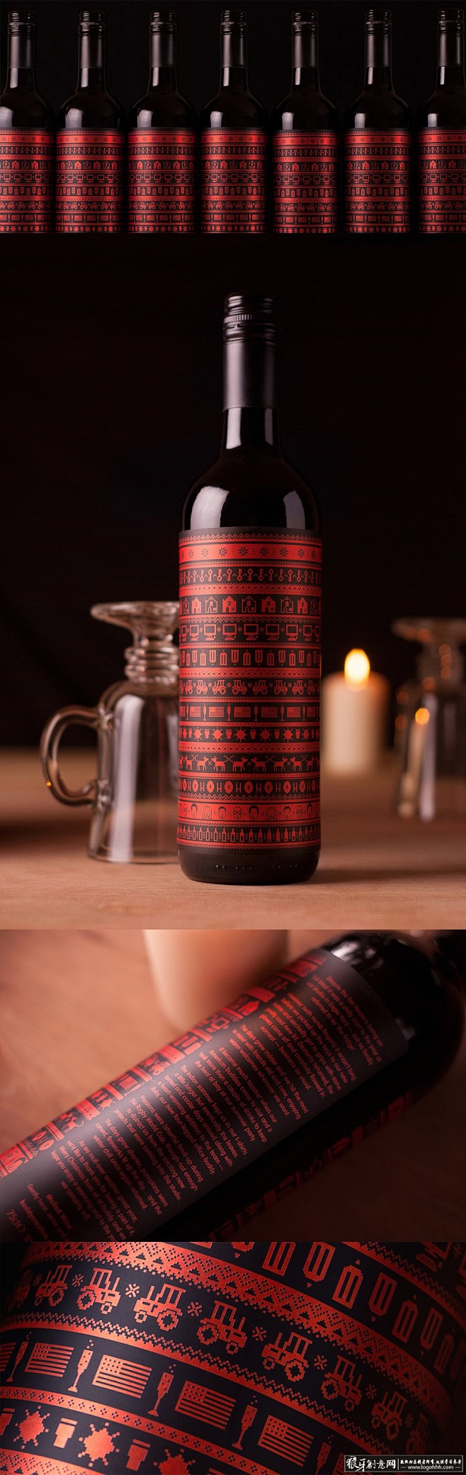 包装设计灵感 加香料的热葡萄酒 创意葡萄...