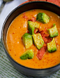 Sweet potato chipotle soup with avocado-made creamy #晚餐# #采集大赛#