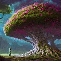100幅经典梦幻童话古树艺术油画高清图片_Tree 67