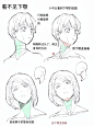 不同角度头部画画姿势分享 - 小红书