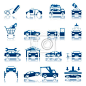 Automotive icon set #汽车#