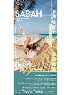 全球旅行包装海报设计（沙巴篇） - 小红书