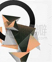abstract background mosaic 3d triangles