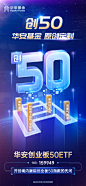 华安-创50 视觉海报-ETF