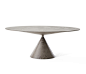 Desalto的粘土椭圆桌|  餐桌