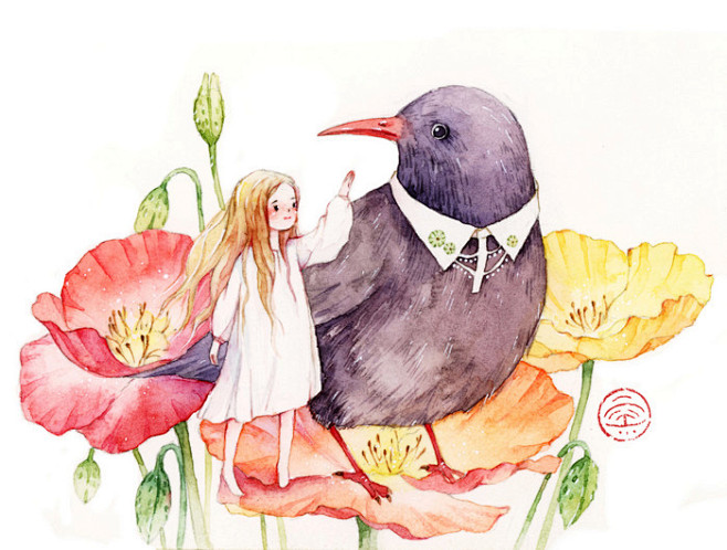   花与少女